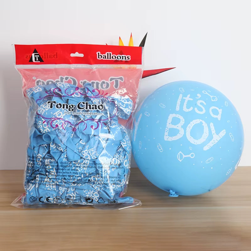 10Pc/Lot 12Inch Baby Shower Balloons Its a Boy It'S a Girl Latex Balloons Children Birthday Party Decorations Kid Toys