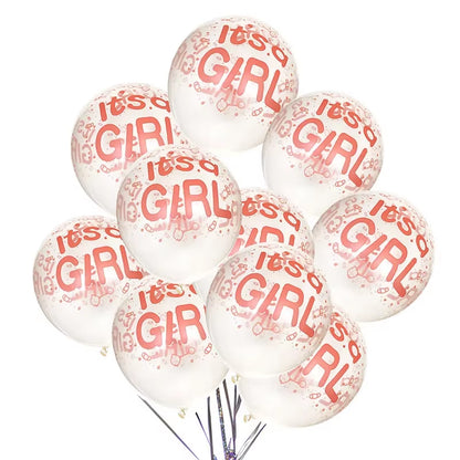 Baby Shower Balloons Its a Boy It'S a Girl Balloons Gender Reveal Birthday Party Decorations Helium Ballon 10Pcs/Lot 12Inch