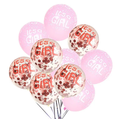 Baby Shower Balloons Its a Boy It'S a Girl Balloons Gender Reveal Birthday Party Decorations Helium Ballon 10Pcs/Lot 12Inch