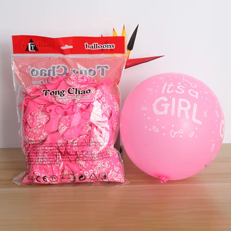 10Pc/Lot 12Inch Baby Shower Balloons Its a Boy It'S a Girl Latex Balloons Children Birthday Party Decorations Kid Toys